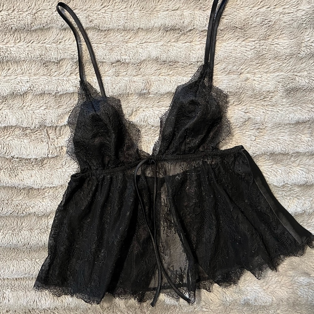 Victoria’s Secret Black Lace Top